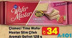 ÇİZMECİ TİME WAFER MASTER SLİM ÇİLEK AROMALI GOFRET 128 G fiyat ve kampanya bilgisi